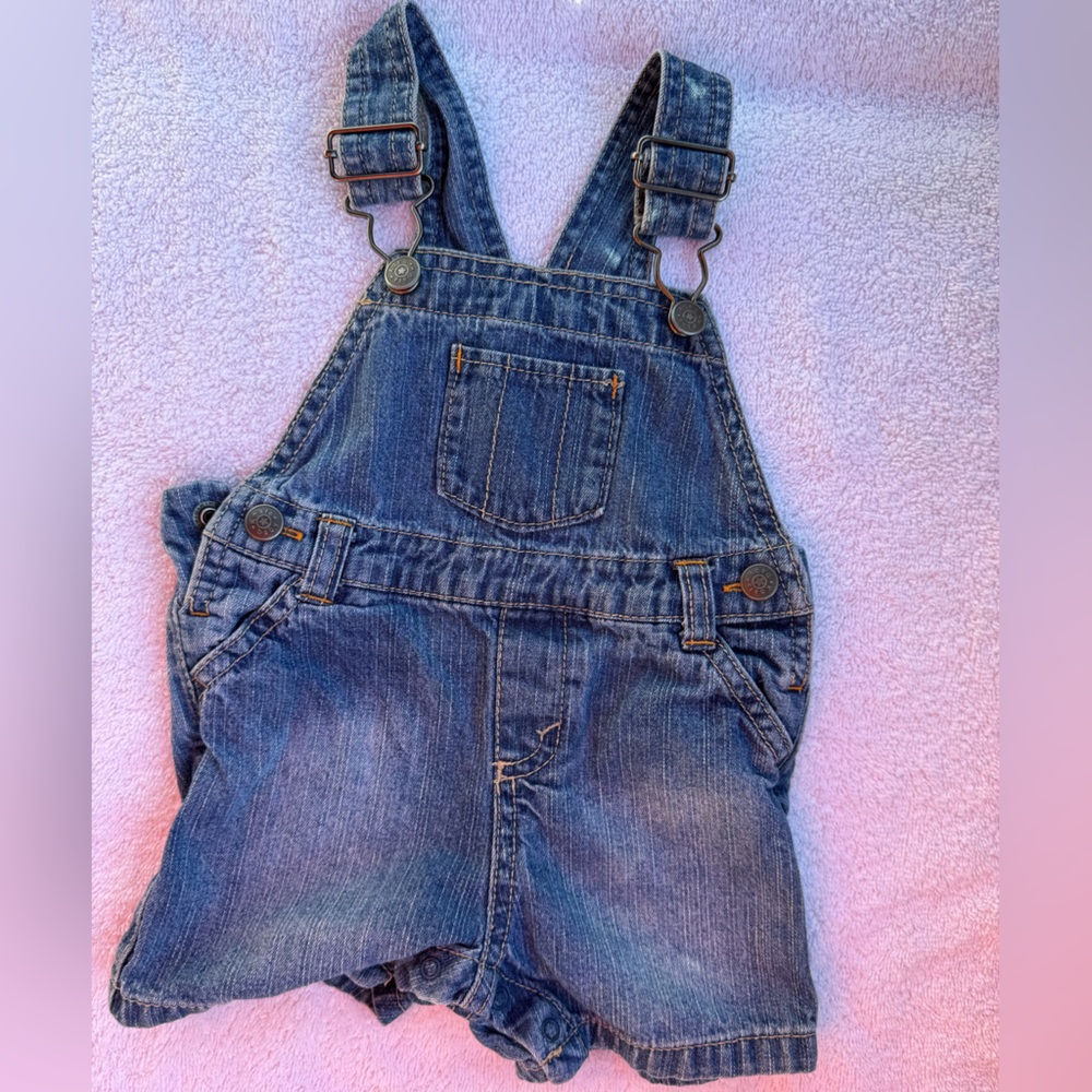Koala Kids Blue Denim Short Overalls